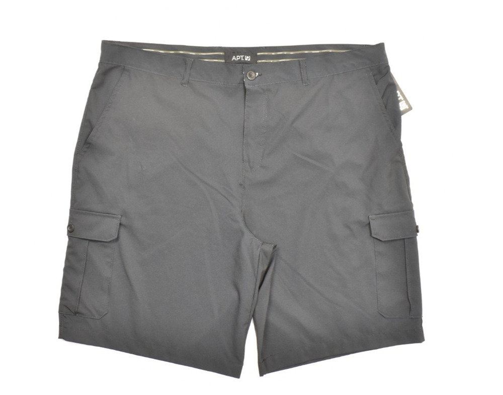 Apt. 9 Men's Premier Flex Cargo Shorts Black Size 42 4-Way Stretch Quick Dry NWT